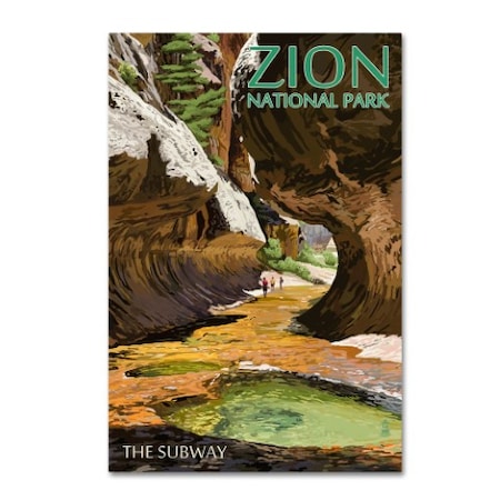 Lantern Press 'National Park 5' Canvas Art,12x19